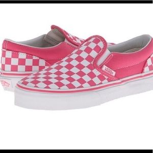 pink checkered vans